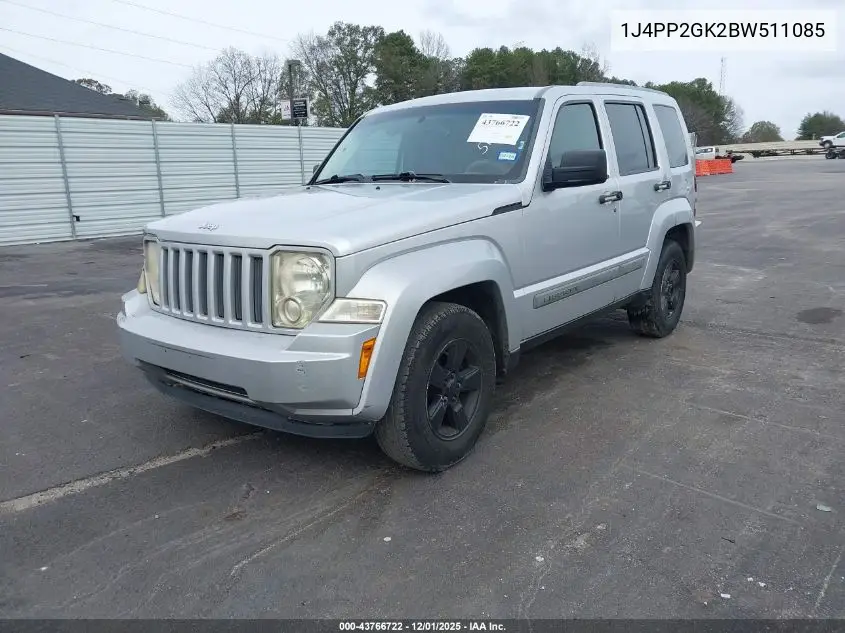 1J4PP2GK2BW511085 2011 Jeep Liberty Sport