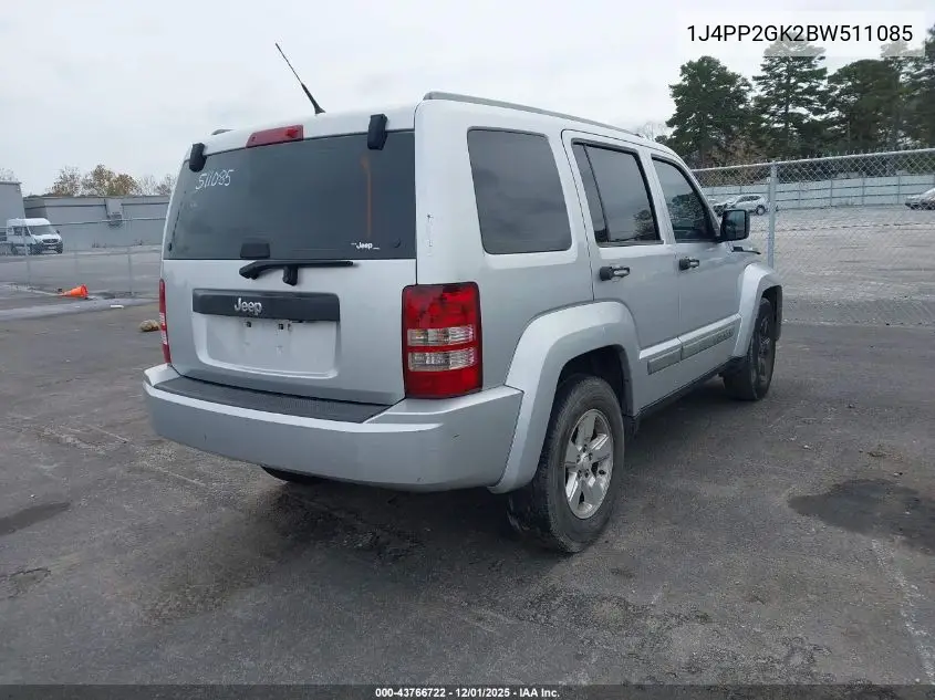 1J4PP2GK2BW511085 2011 Jeep Liberty Sport