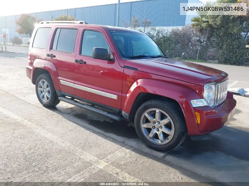 1J4PN5GK0BW531486 2011 Jeep Liberty Limited Edition