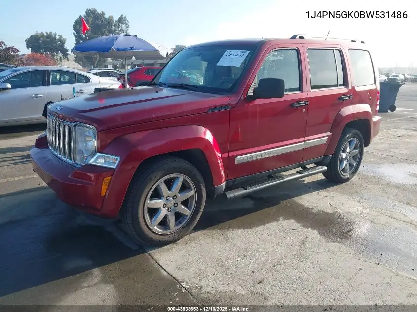 1J4PN5GK0BW531486 2011 Jeep Liberty Limited Edition
