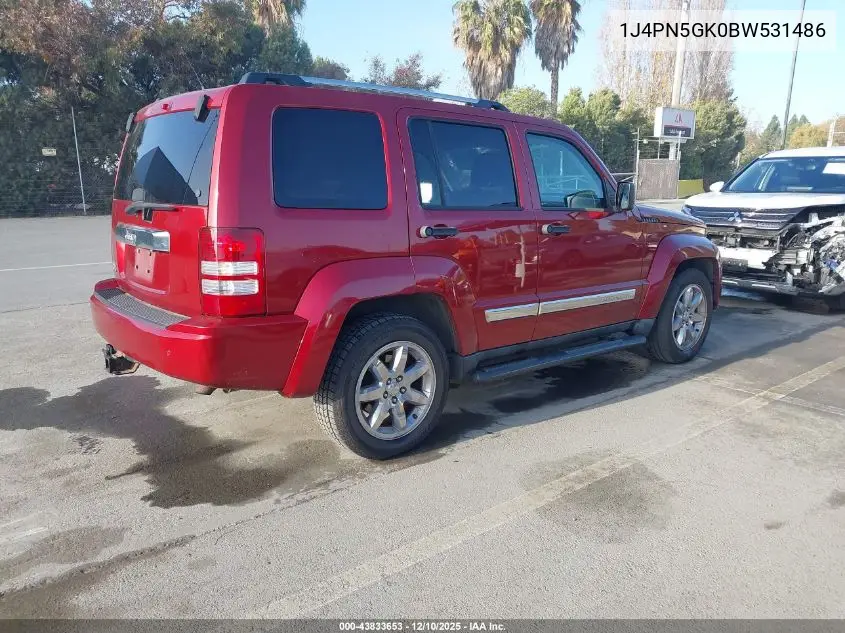 1J4PN5GK0BW531486 2011 Jeep Liberty Limited Edition