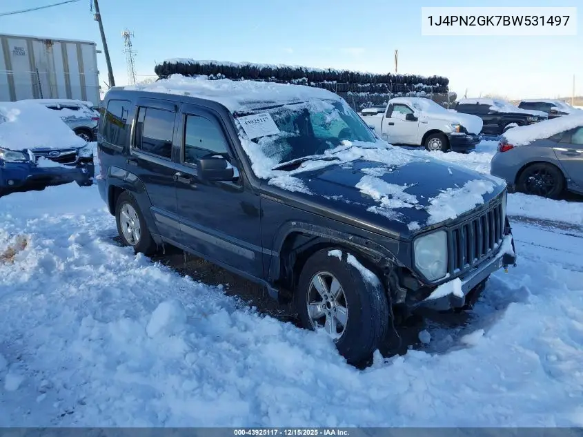 1J4PN2GK7BW531497 2011 Jeep Liberty Sport