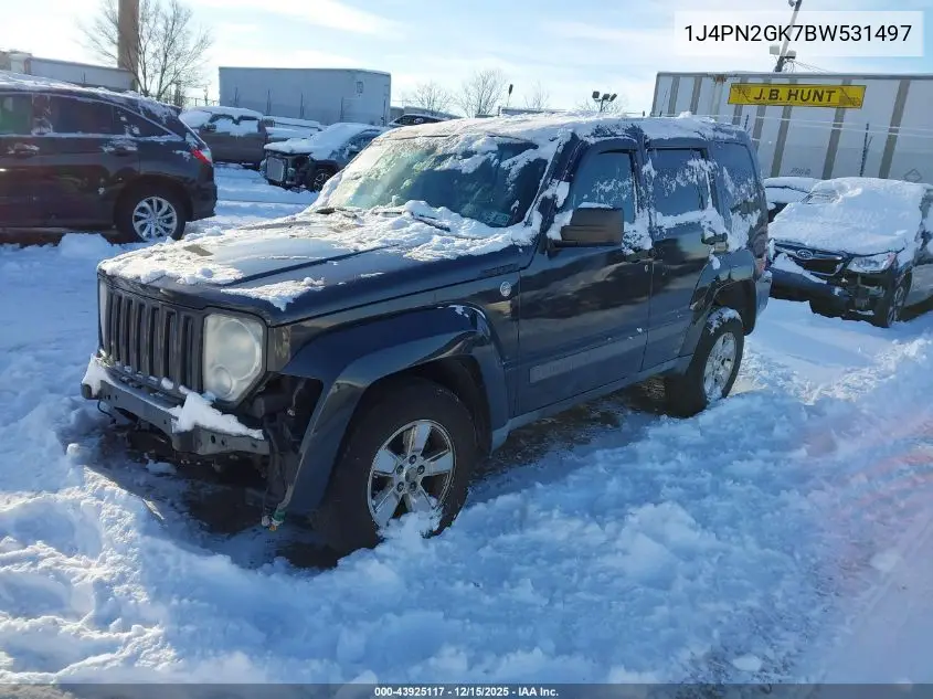 1J4PN2GK7BW531497 2011 Jeep Liberty Sport