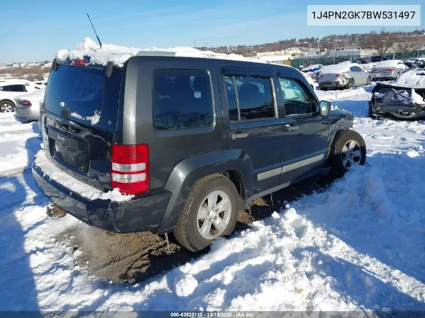 1J4PN2GK7BW531497 2011 Jeep Liberty Sport