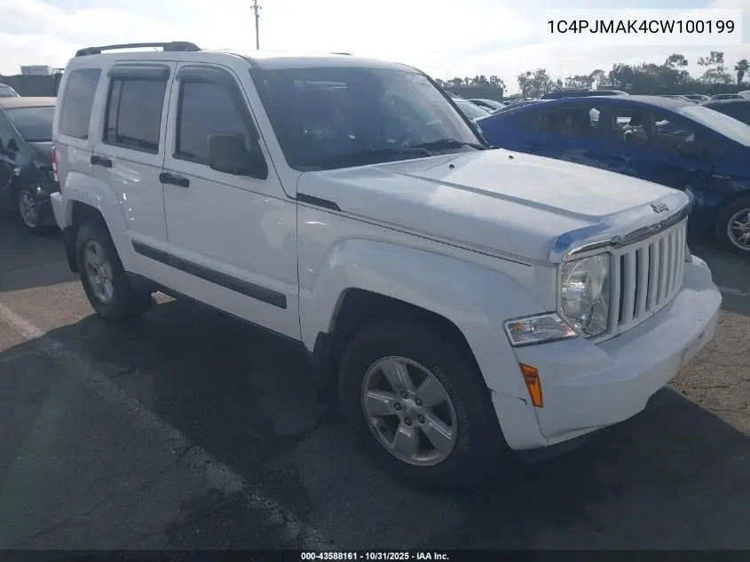 1C4PJMAK4CW100199 2012 Jeep Liberty Sport