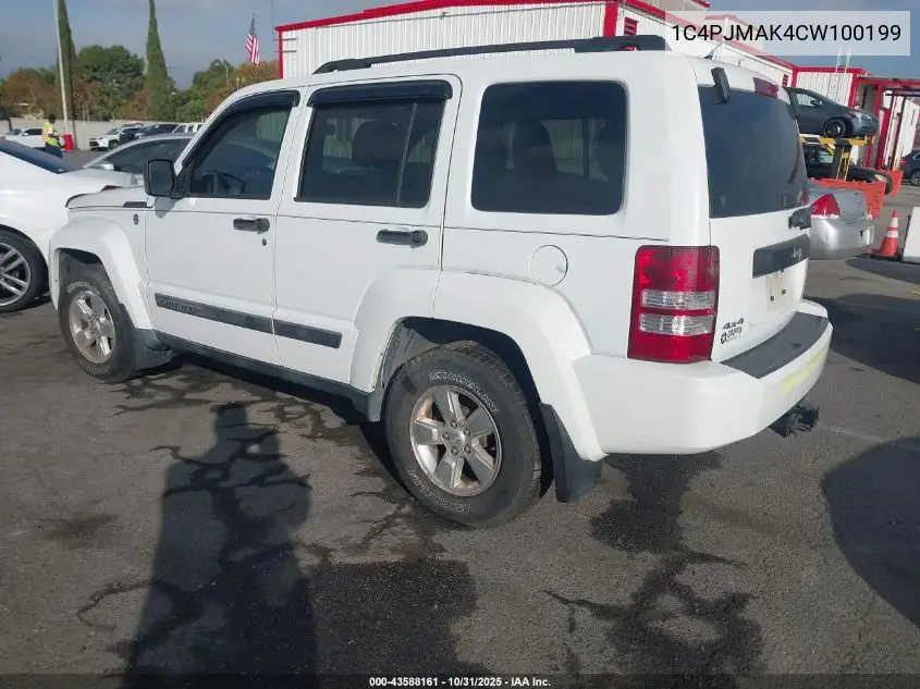 1C4PJMAK4CW100199 2012 Jeep Liberty Sport