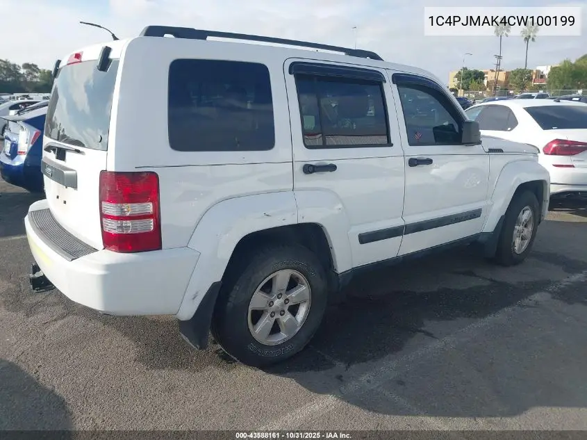 1C4PJMAK4CW100199 2012 Jeep Liberty Sport