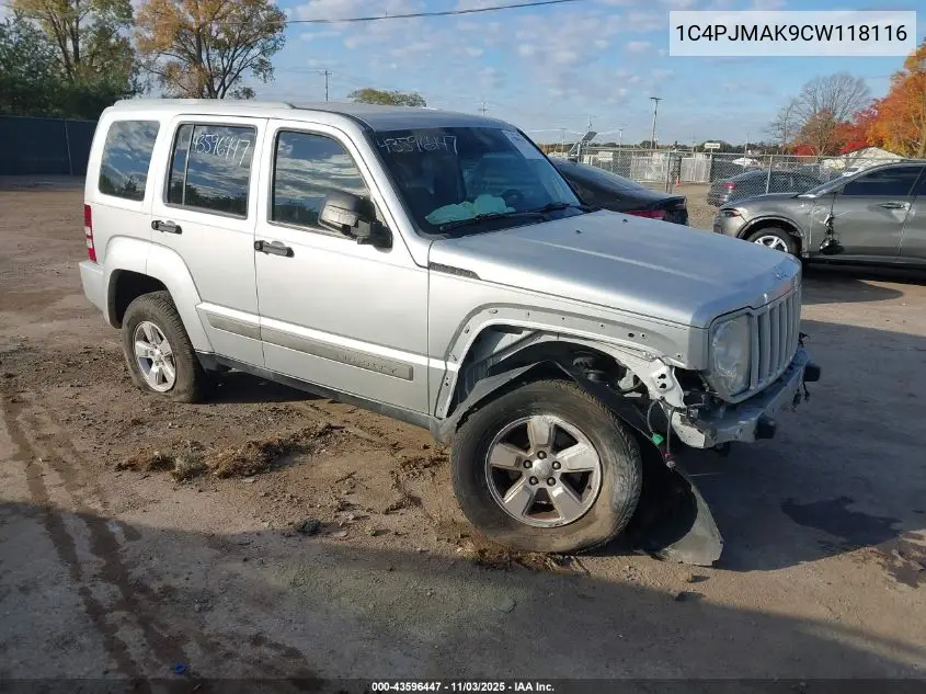 1C4PJMAK9CW118116 2012 Jeep Liberty Sport