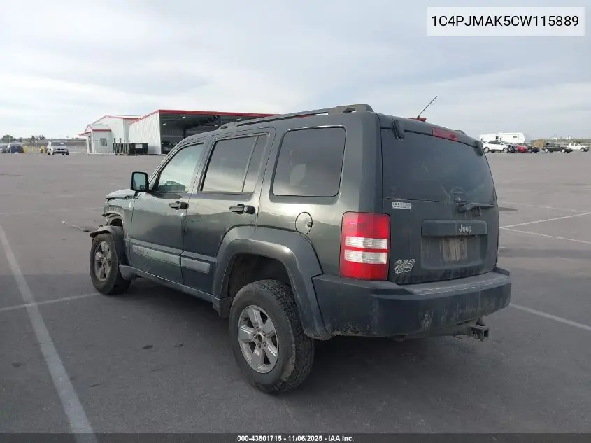 1C4PJMAK5CW115889 2012 Jeep Liberty Sport