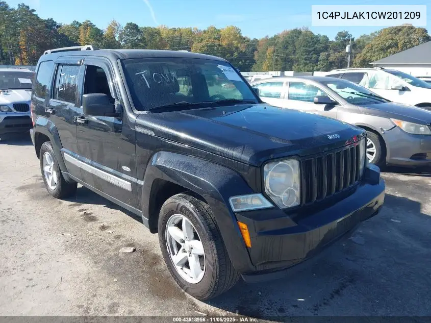 1C4PJLAK1CW201209 2012 Jeep Liberty Sport