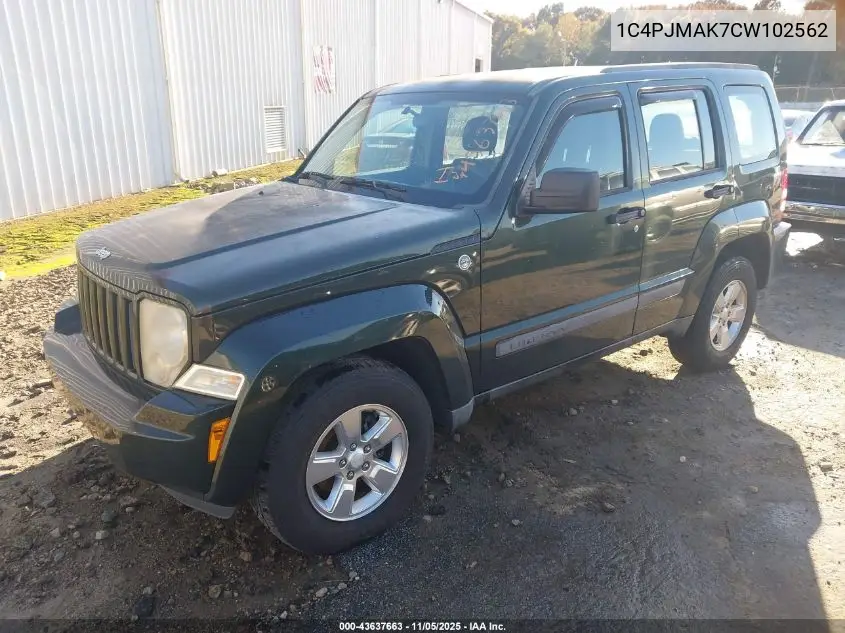 1C4PJMAK7CW102562 2012 Jeep Liberty Sport