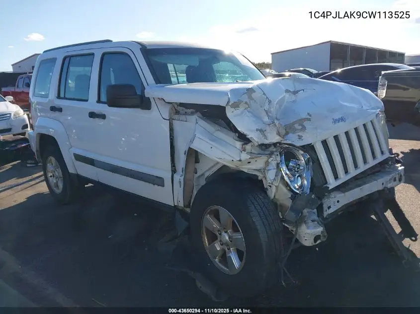 1C4PJLAK9CW113525 2012 Jeep Liberty Sport
