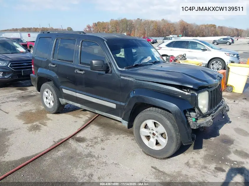 1C4PJMAKXCW139511 2012 Jeep Liberty Sport