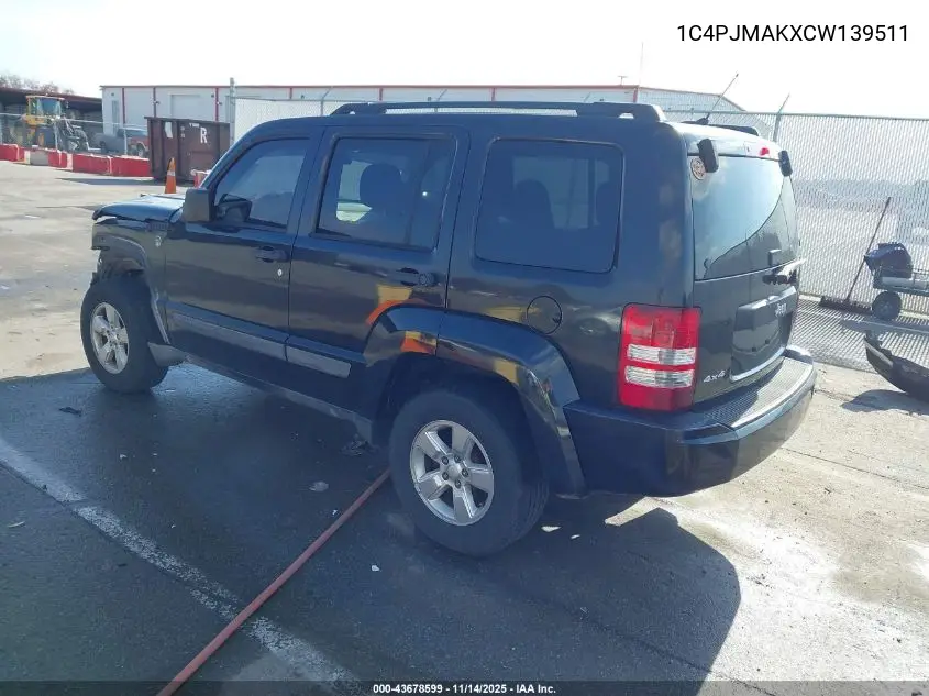 1C4PJMAKXCW139511 2012 Jeep Liberty Sport