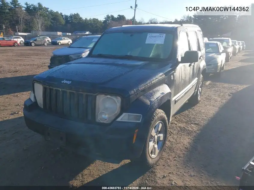 1C4PJMAK0CW144362 2012 Jeep Liberty Sport