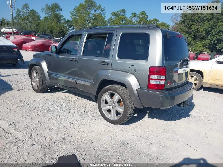 1C4PJLFK5CW151634 2012 Jeep Liberty Limited Jet Edition