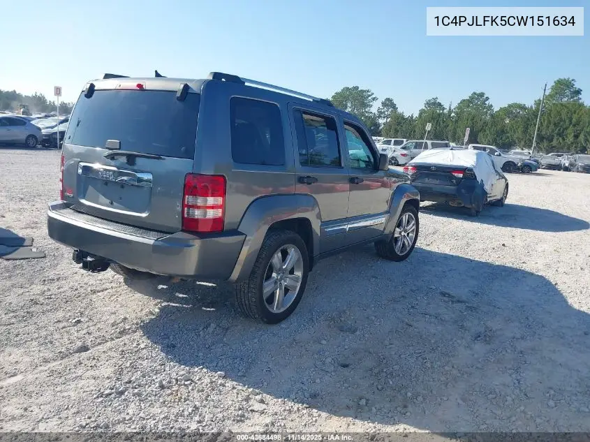 1C4PJLFK5CW151634 2012 Jeep Liberty Limited Jet Edition