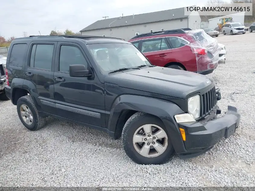 1C4PJMAK2CW146615 2012 Jeep Liberty Sport