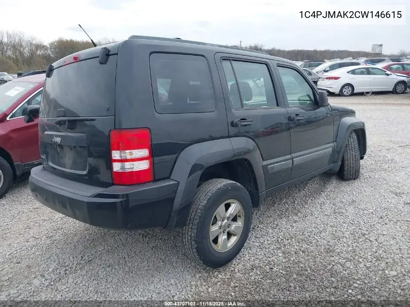 1C4PJMAK2CW146615 2012 Jeep Liberty Sport