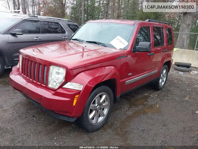 1C4PJMAK6CW198300 2012 Jeep Liberty Sport