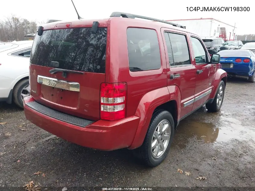 1C4PJMAK6CW198300 2012 Jeep Liberty Sport