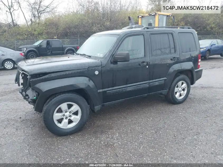 1C4PJMAK5CW218472 2012 Jeep Liberty Sport