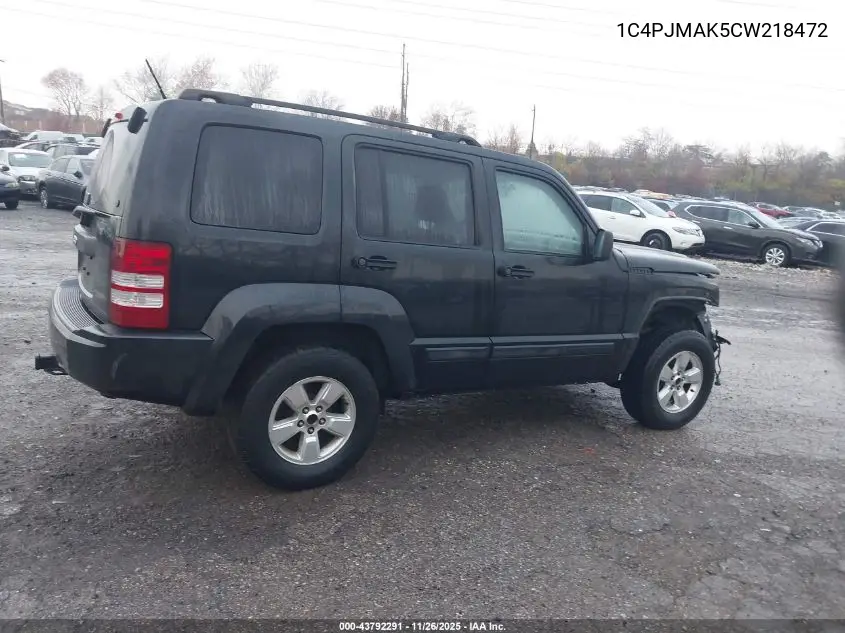 1C4PJMAK5CW218472 2012 Jeep Liberty Sport