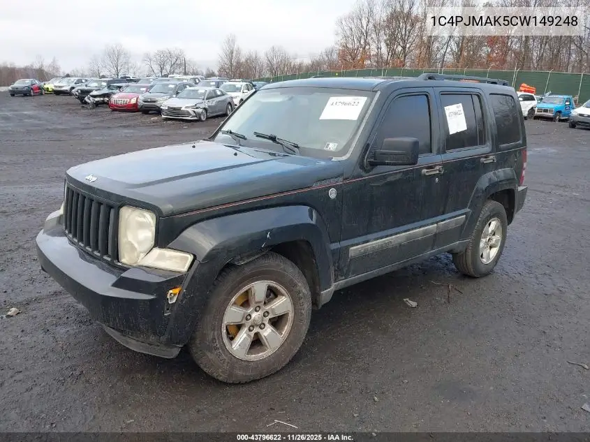 1C4PJMAK5CW149248 2012 Jeep Liberty Sport
