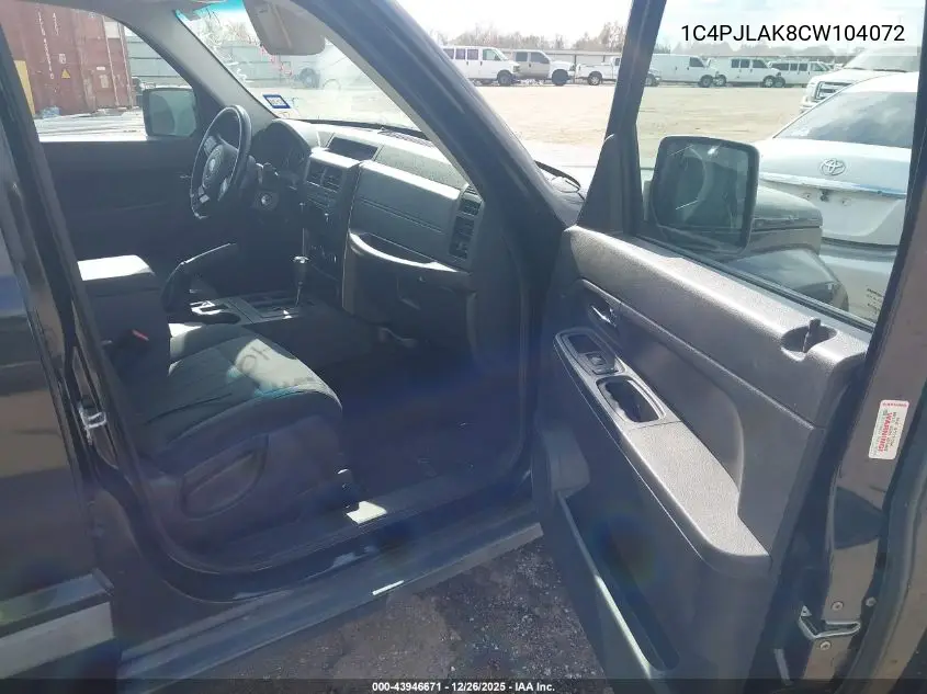 1C4PJLAK8CW104072 2012 Jeep Liberty Sport