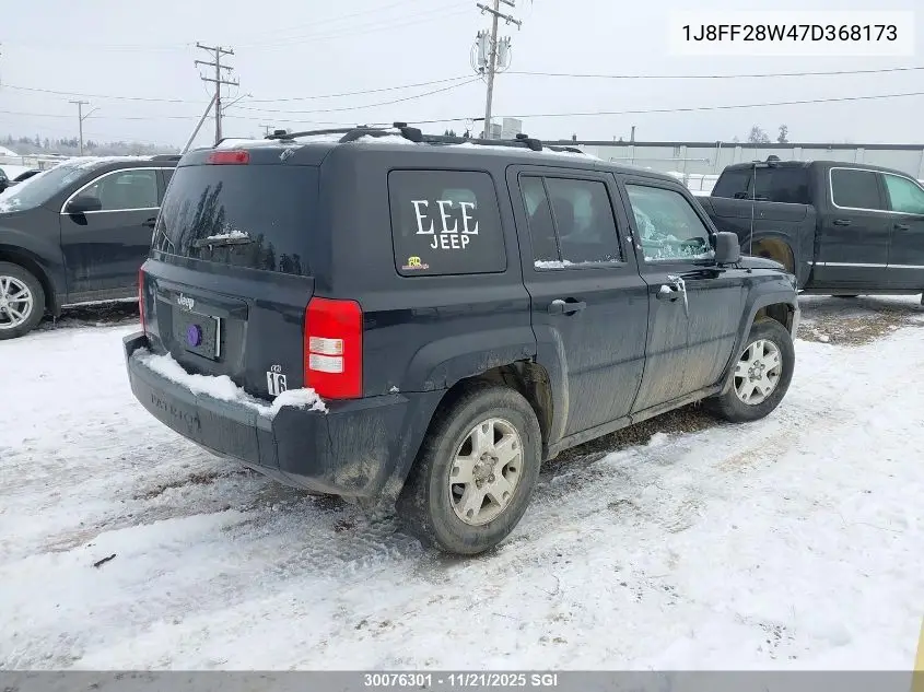 1J8FF28W47D368173 2007 Jeep Patriot Sport