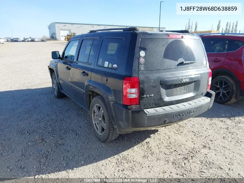 1J8FF28W68D638859 2008 Jeep Patriot Sport