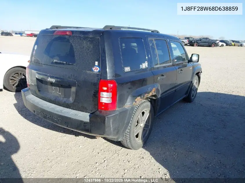 1J8FF28W68D638859 2008 Jeep Patriot Sport