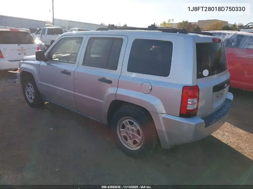 1J8FT28018D750330 2008 Jeep Patriot Sport