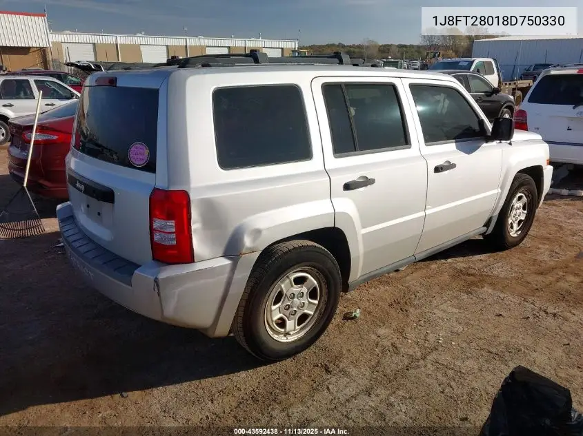 1J8FT28018D750330 2008 Jeep Patriot Sport