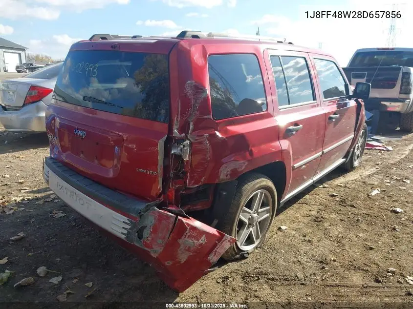 1J8FF48W28D657856 2008 Jeep Patriot Limited