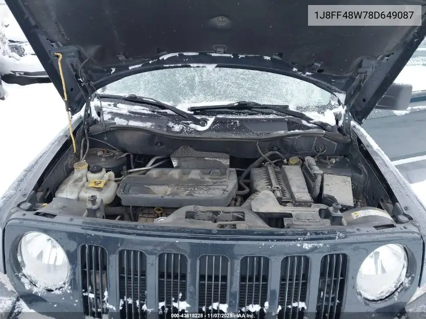 1J8FF48W78D649087 2008 Jeep Patriot Limited
