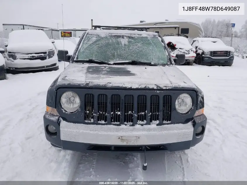 1J8FF48W78D649087 2008 Jeep Patriot Limited