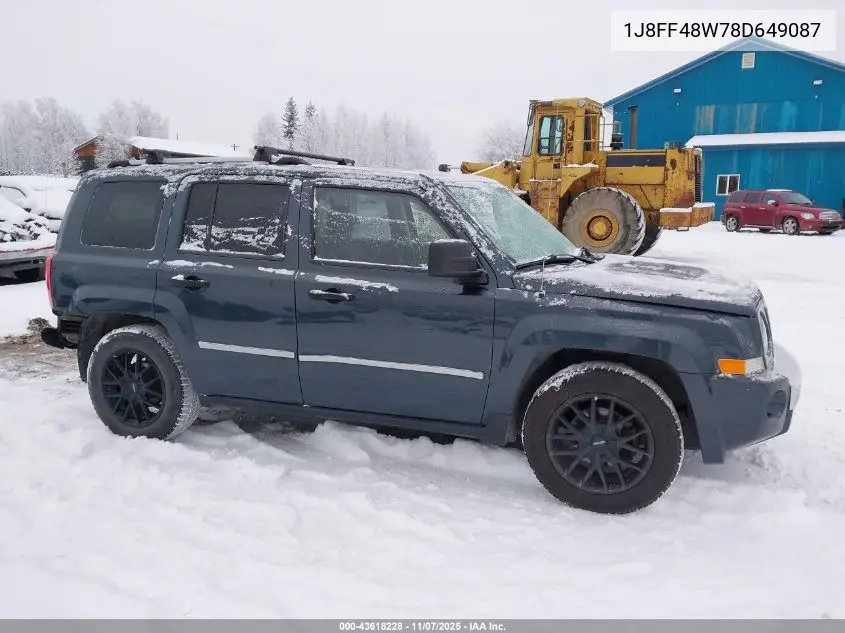1J8FF48W78D649087 2008 Jeep Patriot Limited