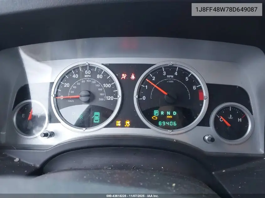 1J8FF48W78D649087 2008 Jeep Patriot Limited
