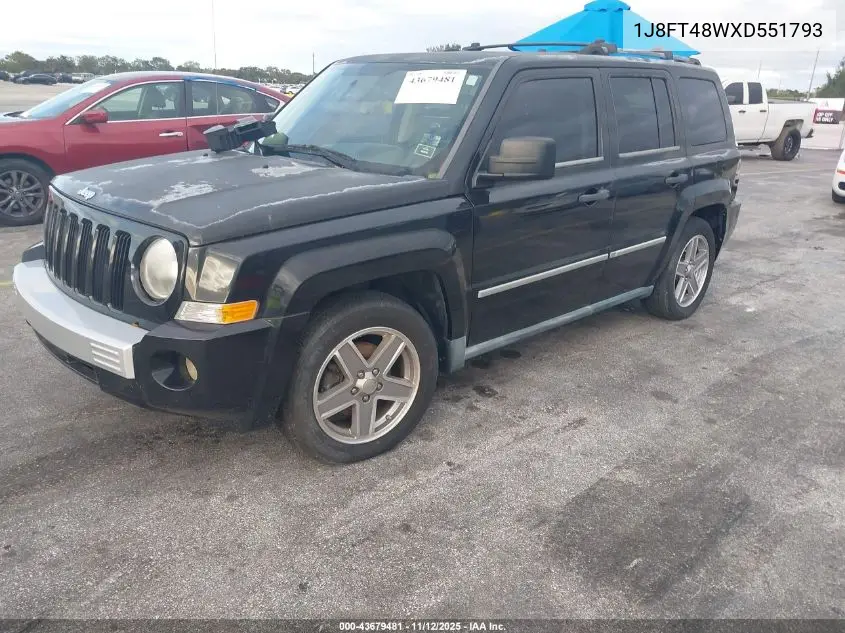 1J8FT48WX8D551793 2008 Jeep Patriot Limited