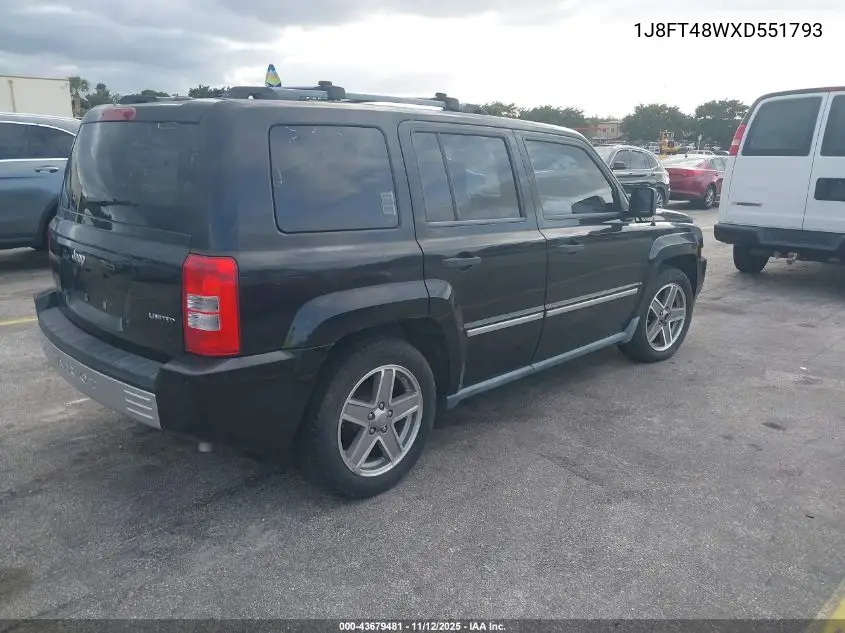 1J8FT48WX8D551793 2008 Jeep Patriot Limited