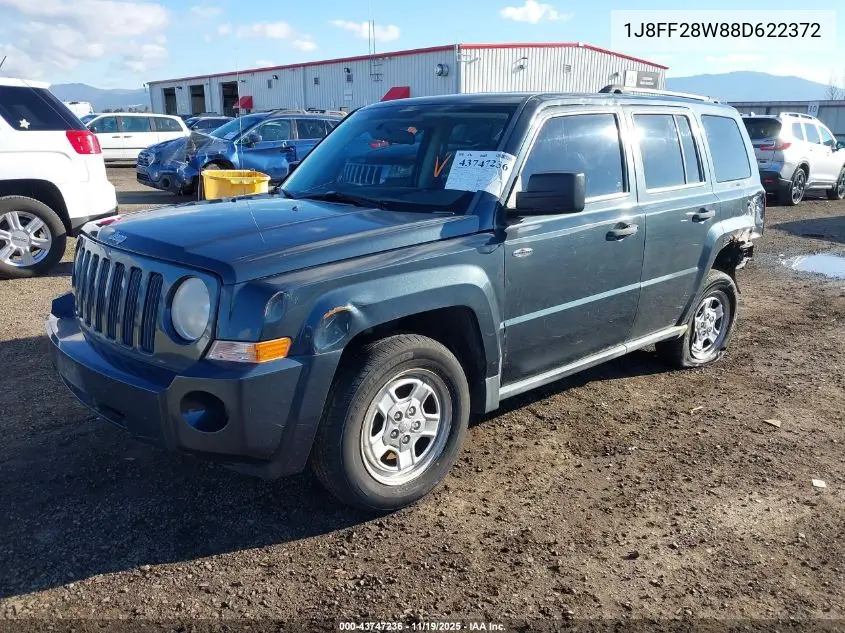 1J8FF28W88D622372 2008 Jeep Patriot Sport/North