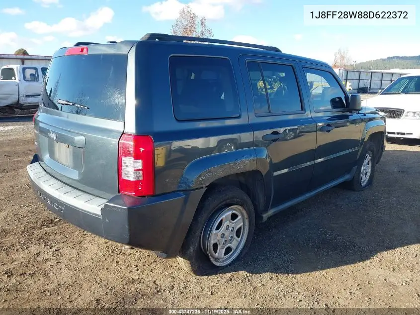 1J8FF28W88D622372 2008 Jeep Patriot Sport/North