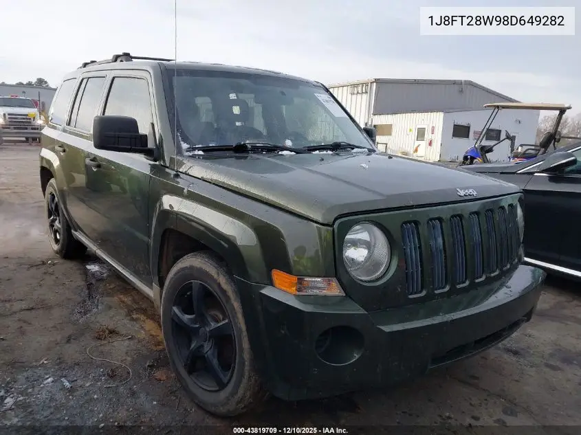 1J8FT28W98D649282 2008 Jeep Patriot Sport