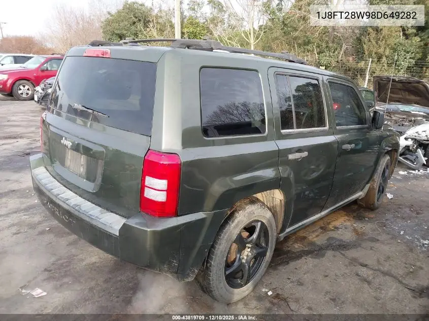 1J8FT28W98D649282 2008 Jeep Patriot Sport