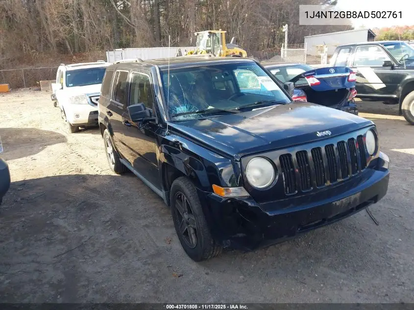 1J4NT2GB8AD502761 2010 Jeep Patriot Sport
