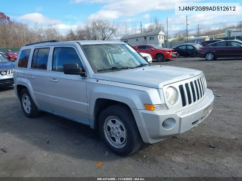 1J4NF2GB9AD512612 2010 Jeep Patriot Sport