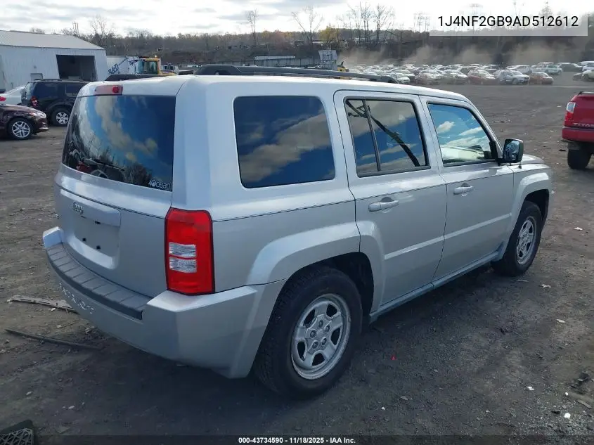 1J4NF2GB9AD512612 2010 Jeep Patriot Sport