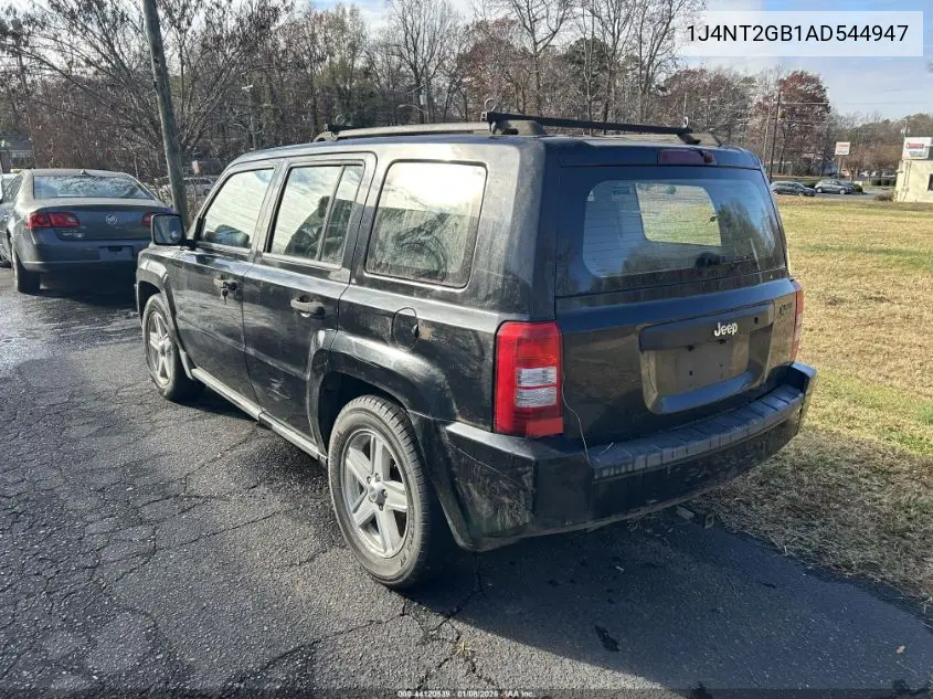 1J4NT2GB1AD544947 2010 Jeep Patriot Sport
