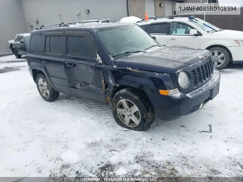 1J4NF4GB5BD108994 2011 Jeep Patriot